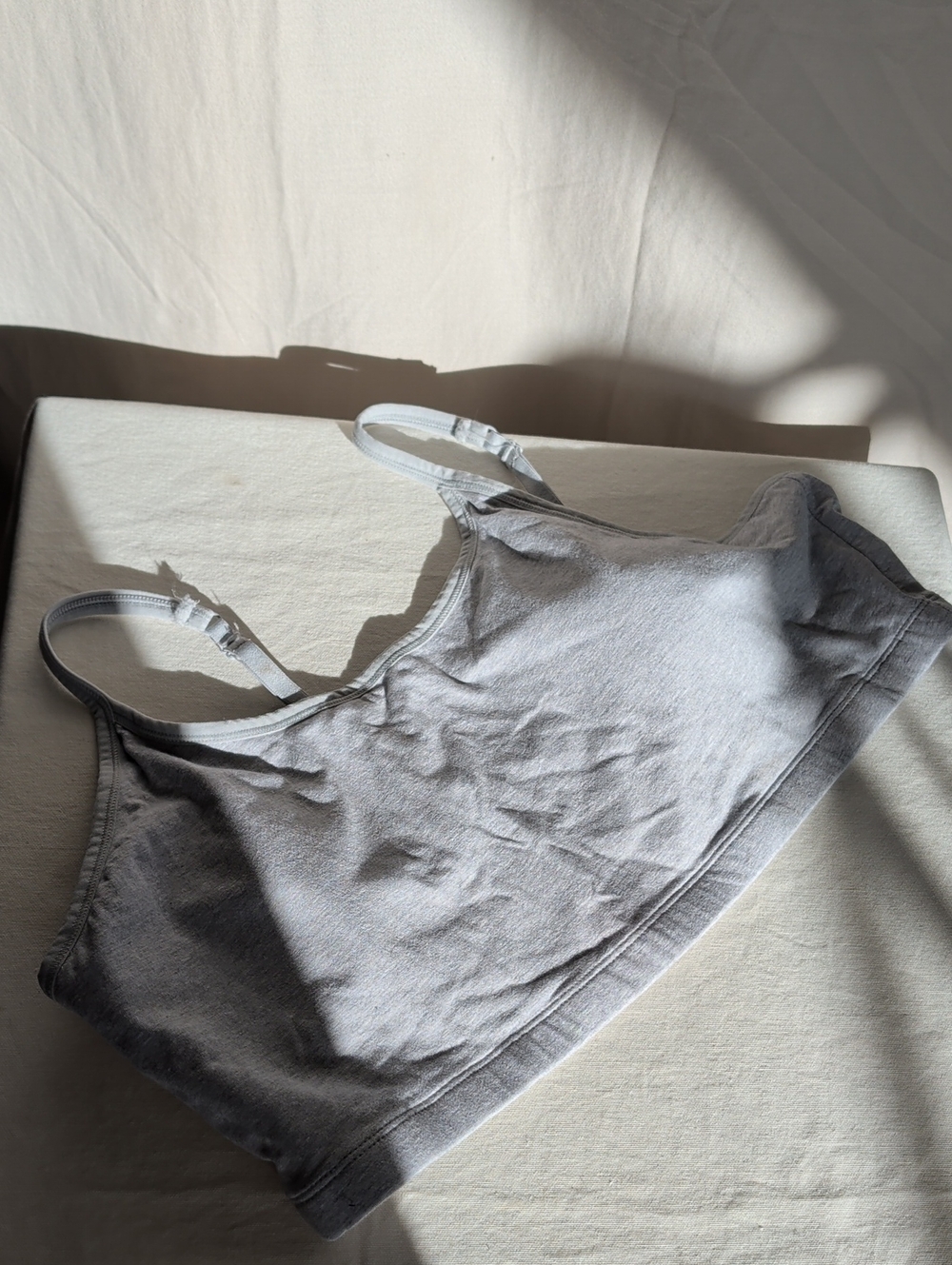 Pact Gray Cotton Wireless Everyday Bralette Active And Leisure Wear